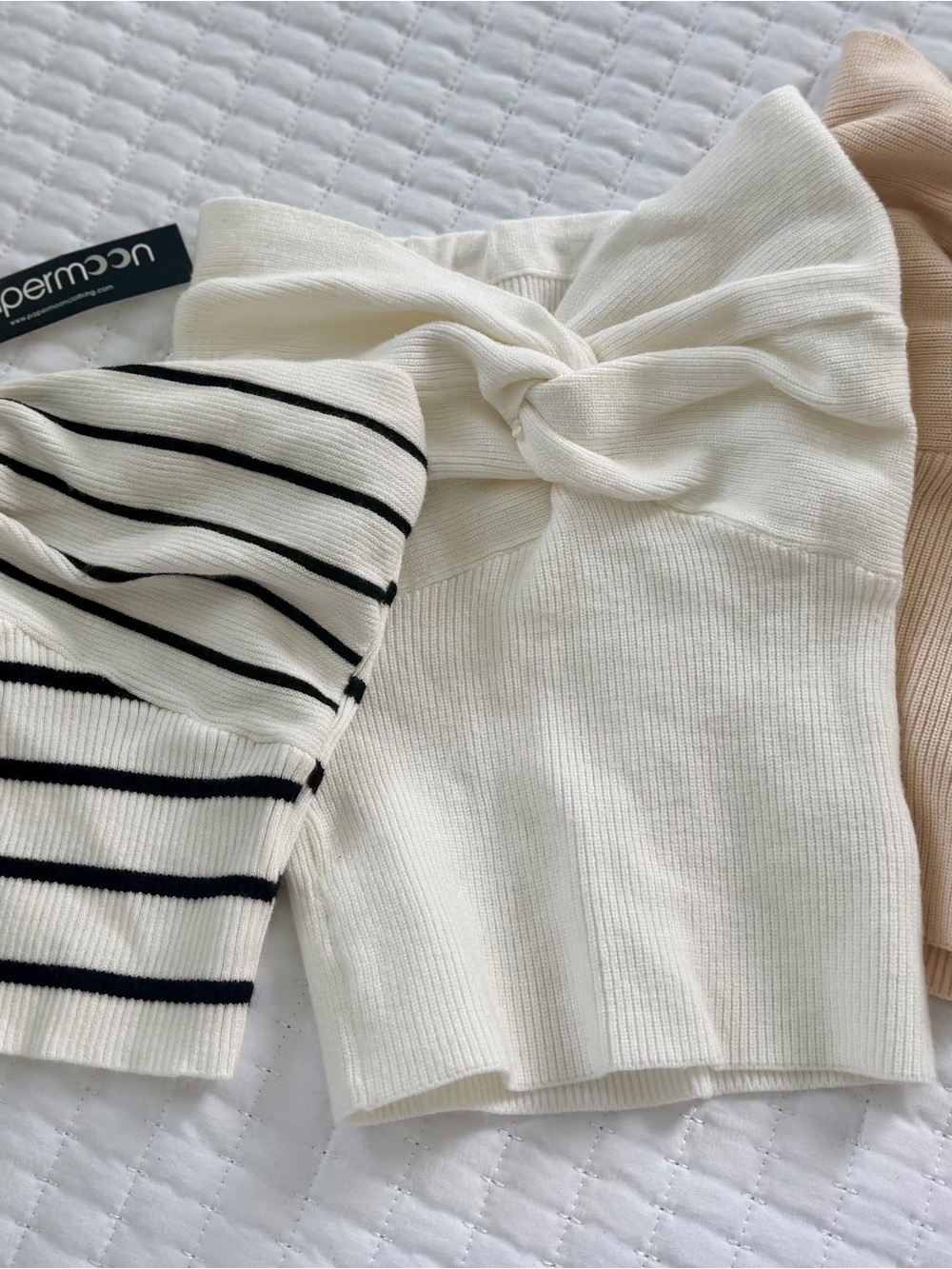 Strapless Twist-Front Top Set
